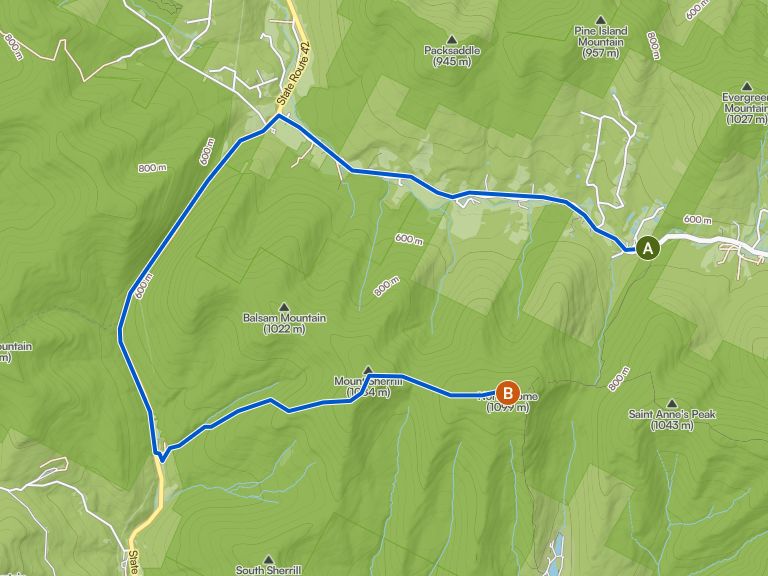 North Dome and Mount Sherrill | hike | Komoot